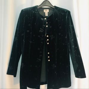 Vintage Velvet Green Jacket